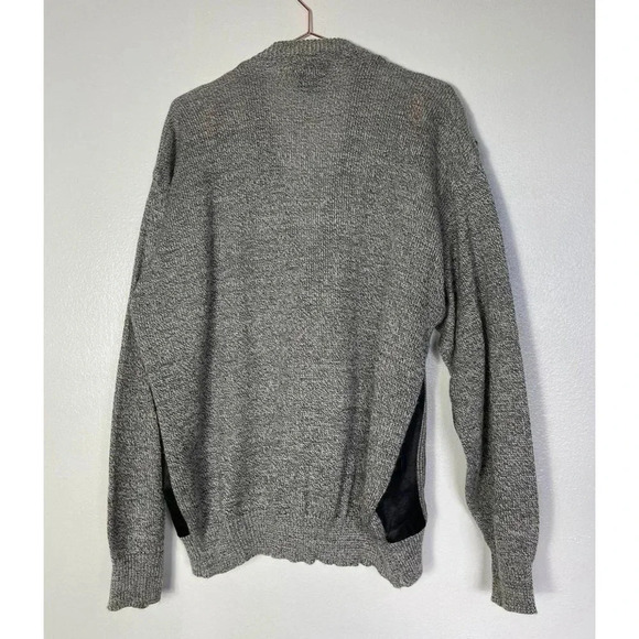 Alan Stuart Mens Long Sleeve V-Neck Button Cardigan Sweater Gray Size L - Picture 8 of 9